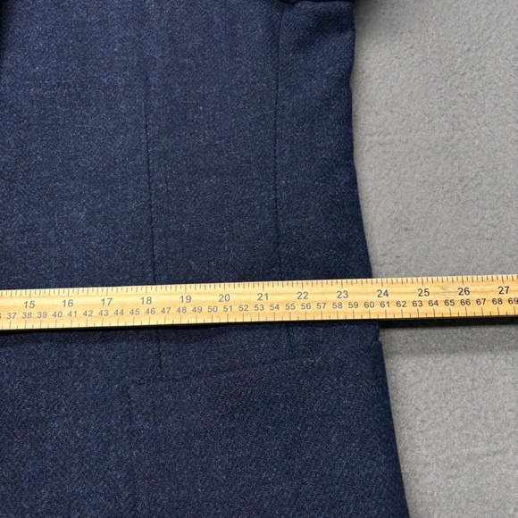 L.L. Bean Women's Blue Wool Blazer Jacket Thinsulate Herringbone Size 20 Reg - Picture 8 of 16